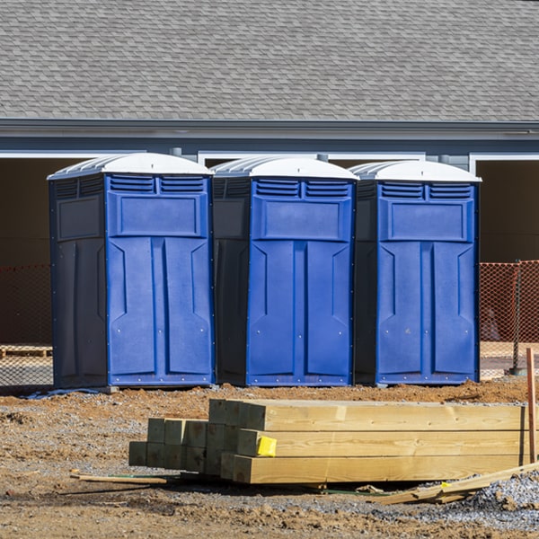 how often are the portable restrooms cleaned and serviced during a rental period in Springfield